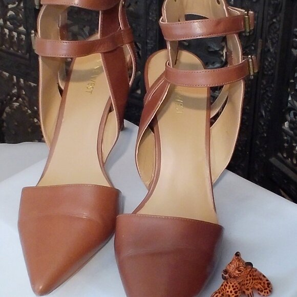 Womens Nine West Brown Size 10 Heels - Picture 3 of 9